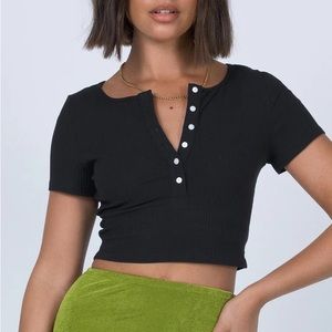 Princess Polly Lovers Thief Top Black